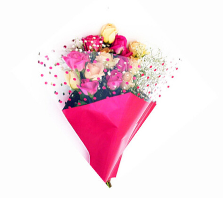 Втулки флористического букета Y-Формы для Дня матери/красивейшего печатания цветут оборачивающ листы